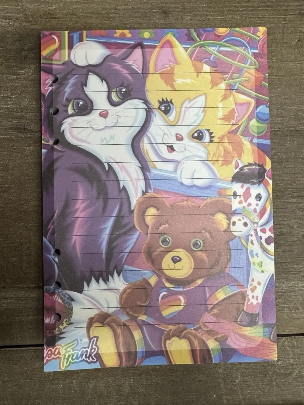 Lisa Frank Inspired Cats Size A5 Refill Paper (50 Sheets)
